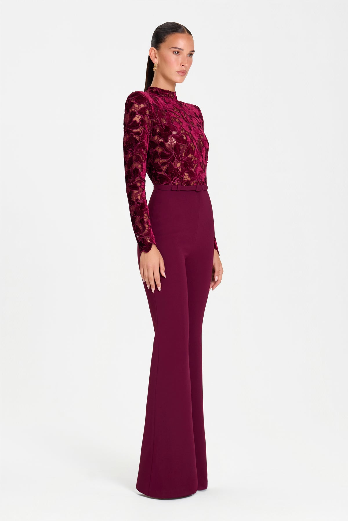 ELEANOR BURGUNDY JUMPSUIT