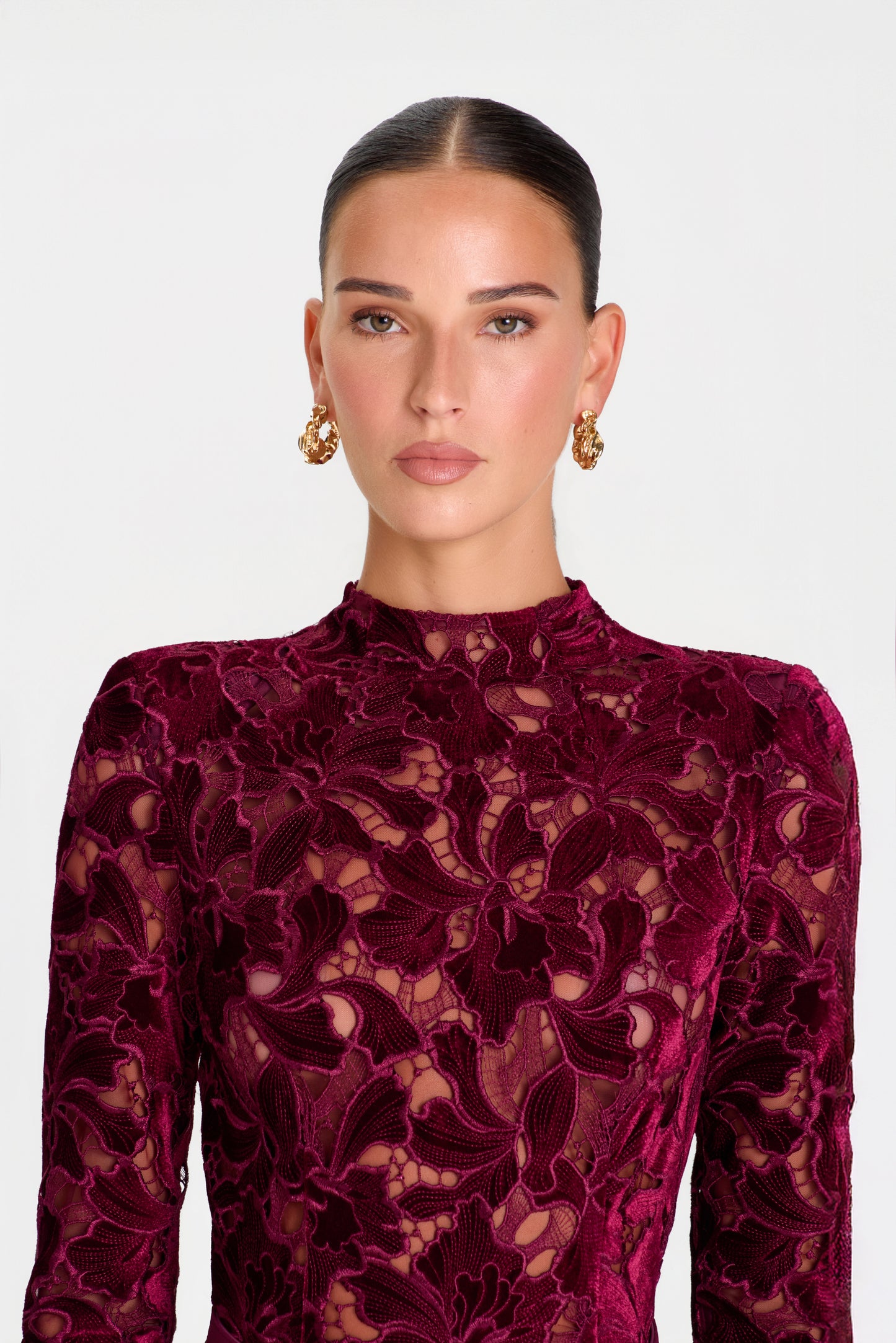 COMBINAISON PANTALON BORDEAUX ELEANOR