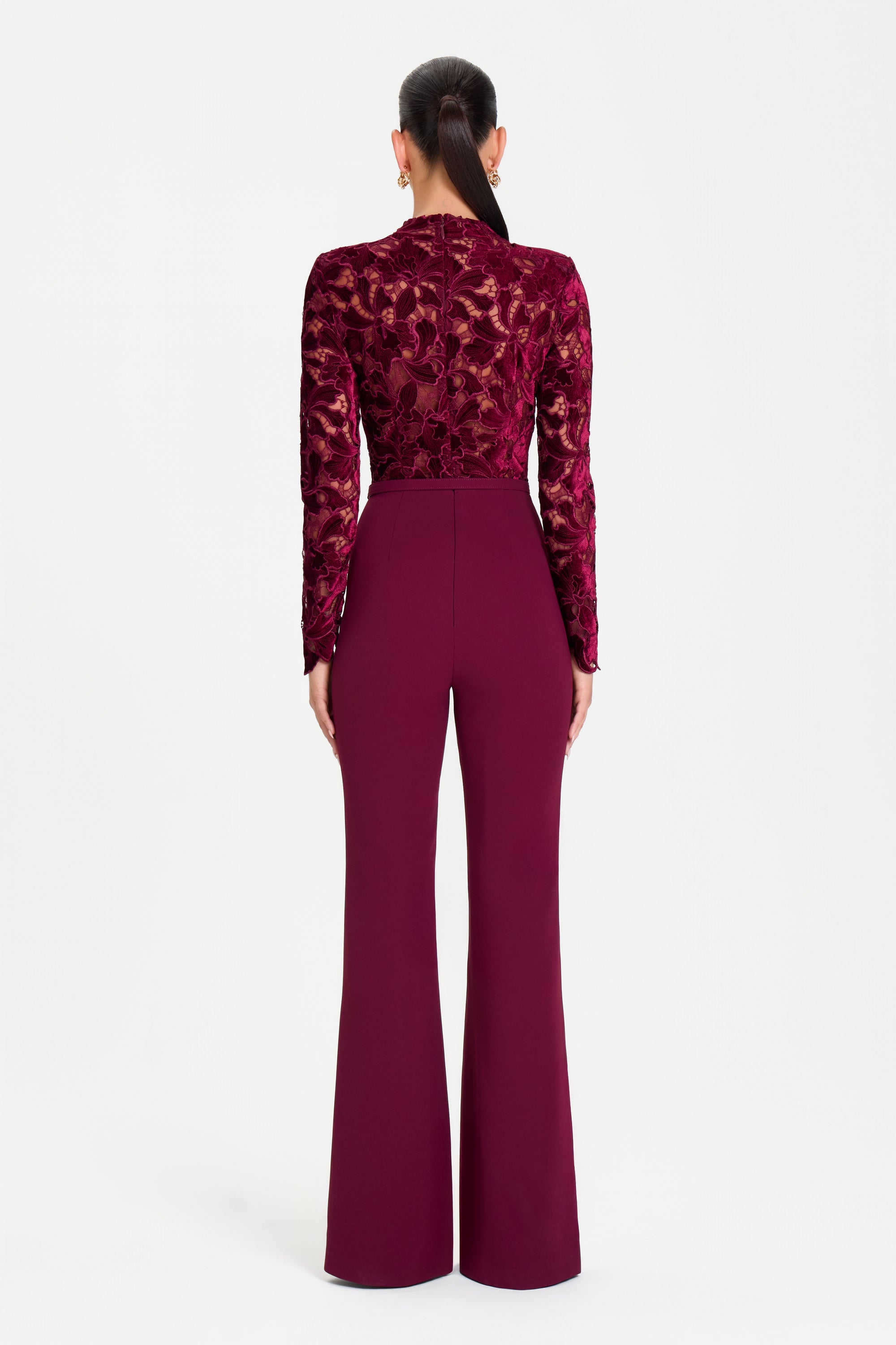 ELEANOR BURGUNDY JUMPSUIT