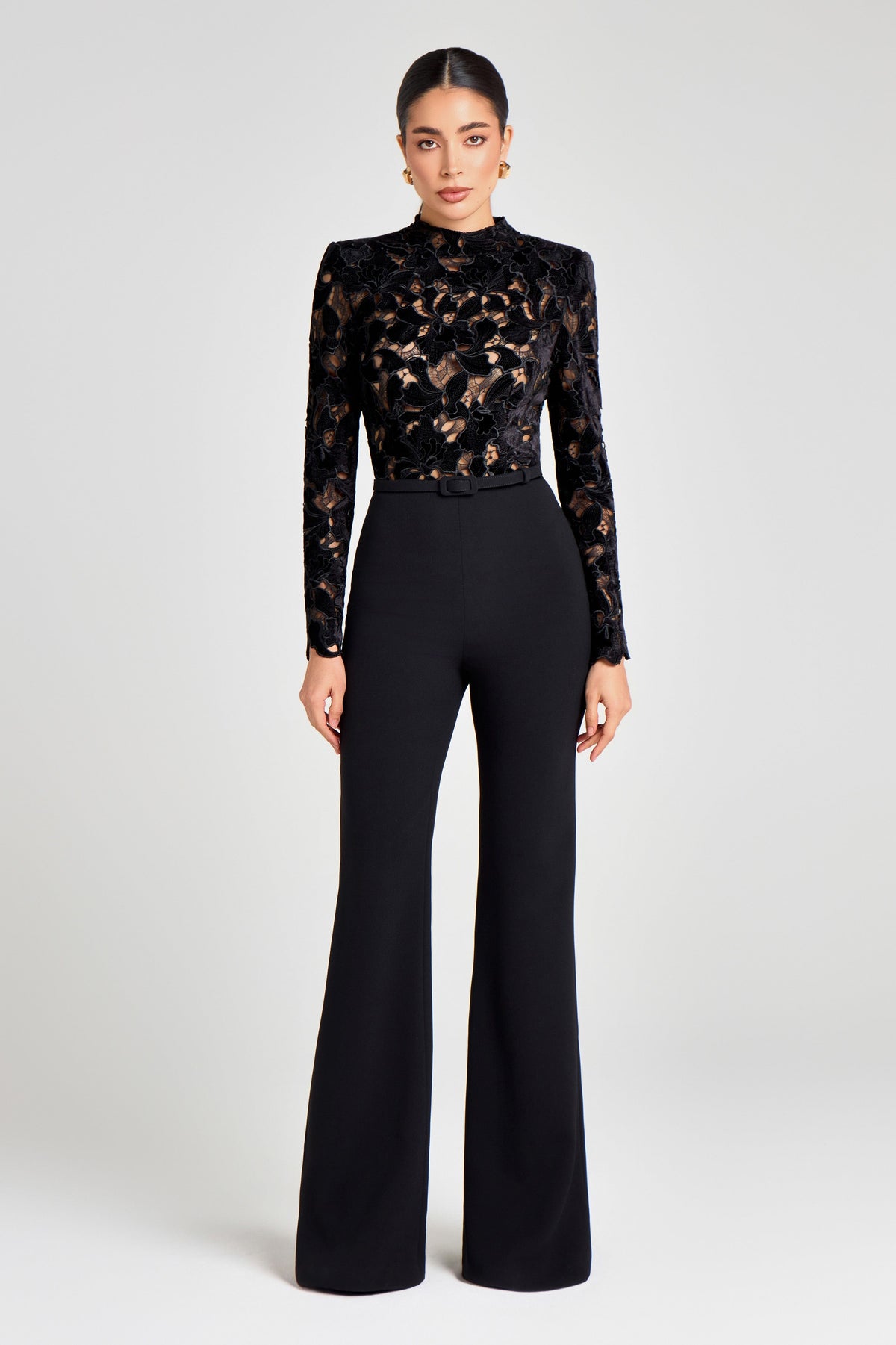 NADINE MERABI Jumpsuits Eleanor Black Jumpsuit