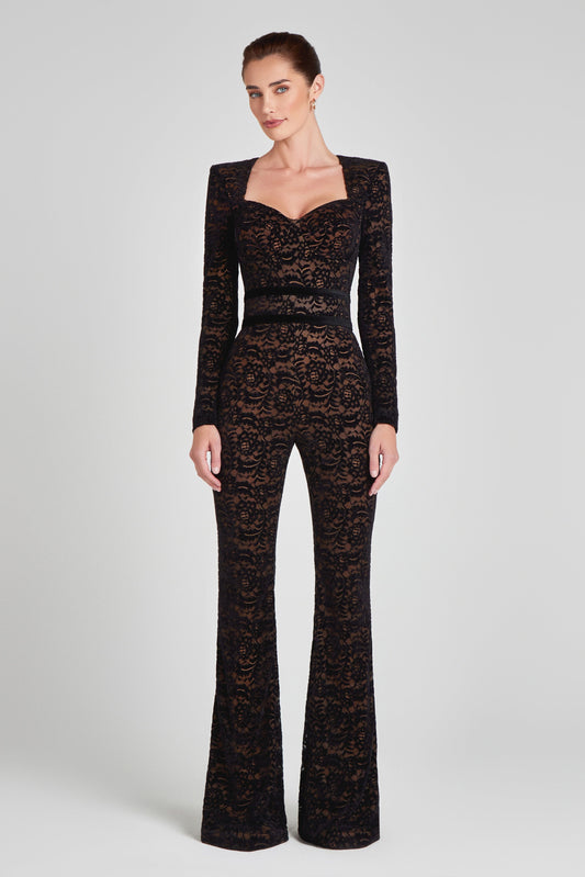 NADINE MERABI Jumpsuits Liza Black Jumpsuit