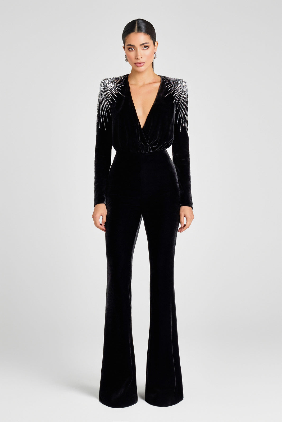 NADINE MERABI Jumpsuits Giselle Black Jumpsuit