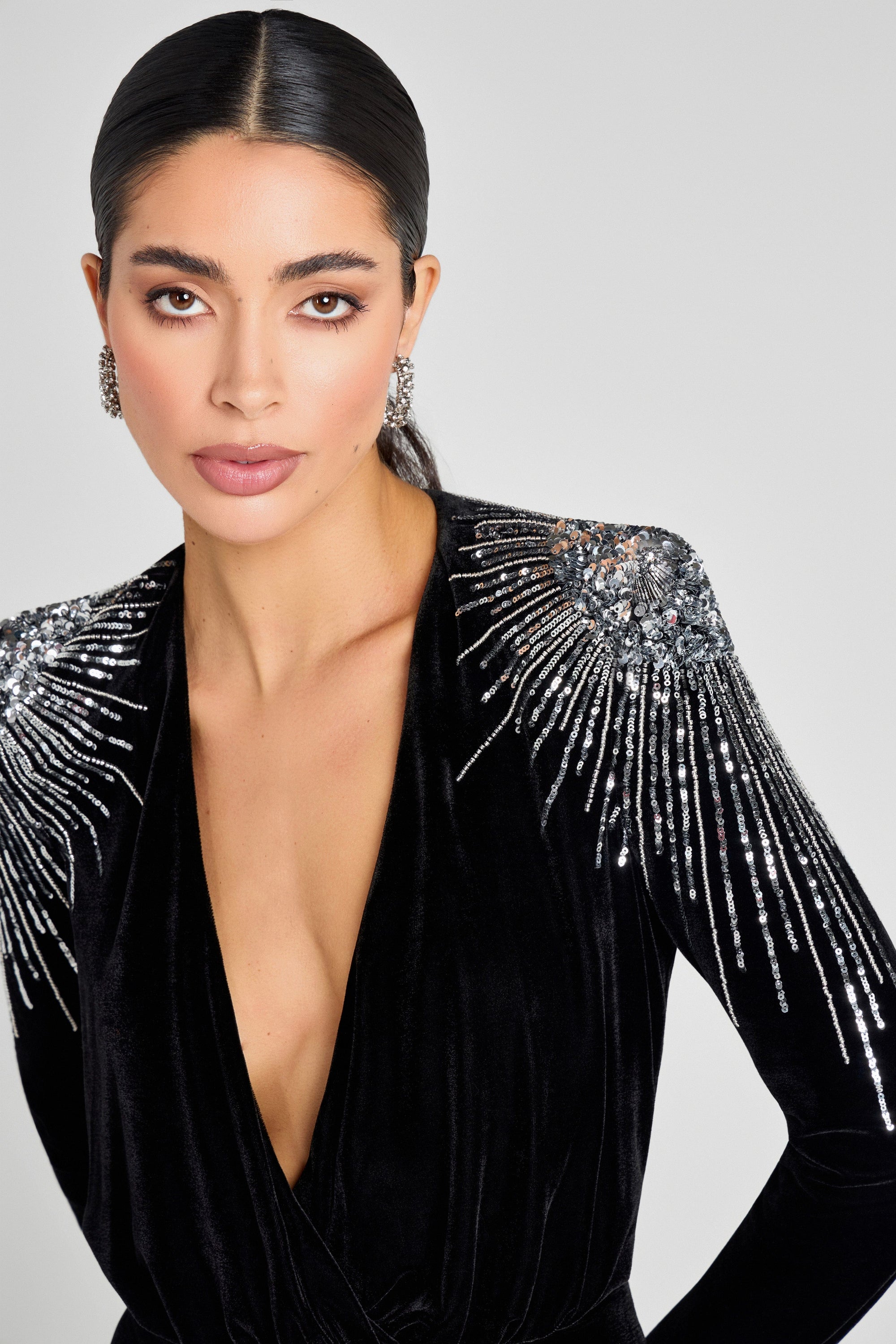 NADINE MERABI Jumpsuits Giselle Black Jumpsuit
