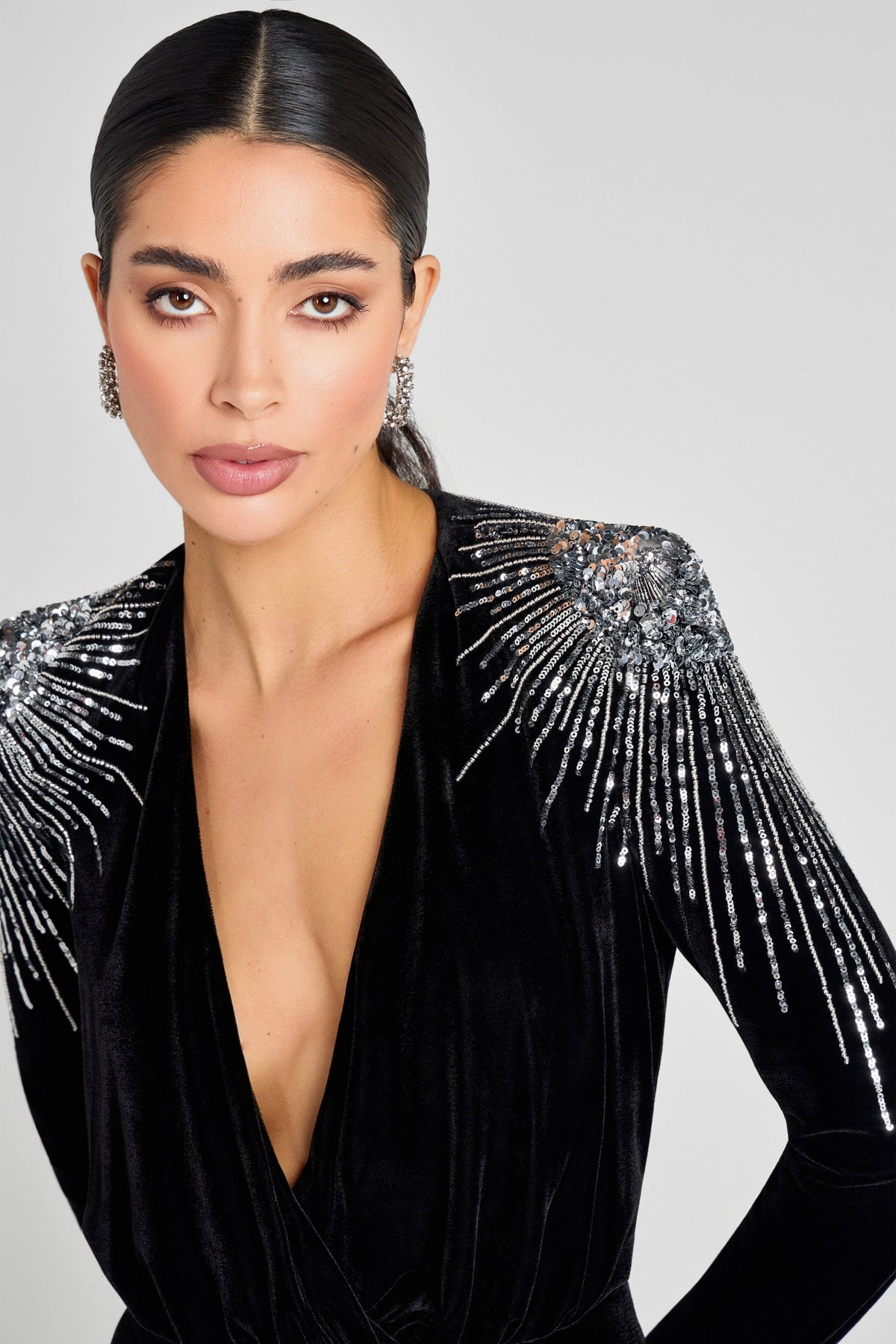 NADINE MERABI Jumpsuits Giselle Black Jumpsuit