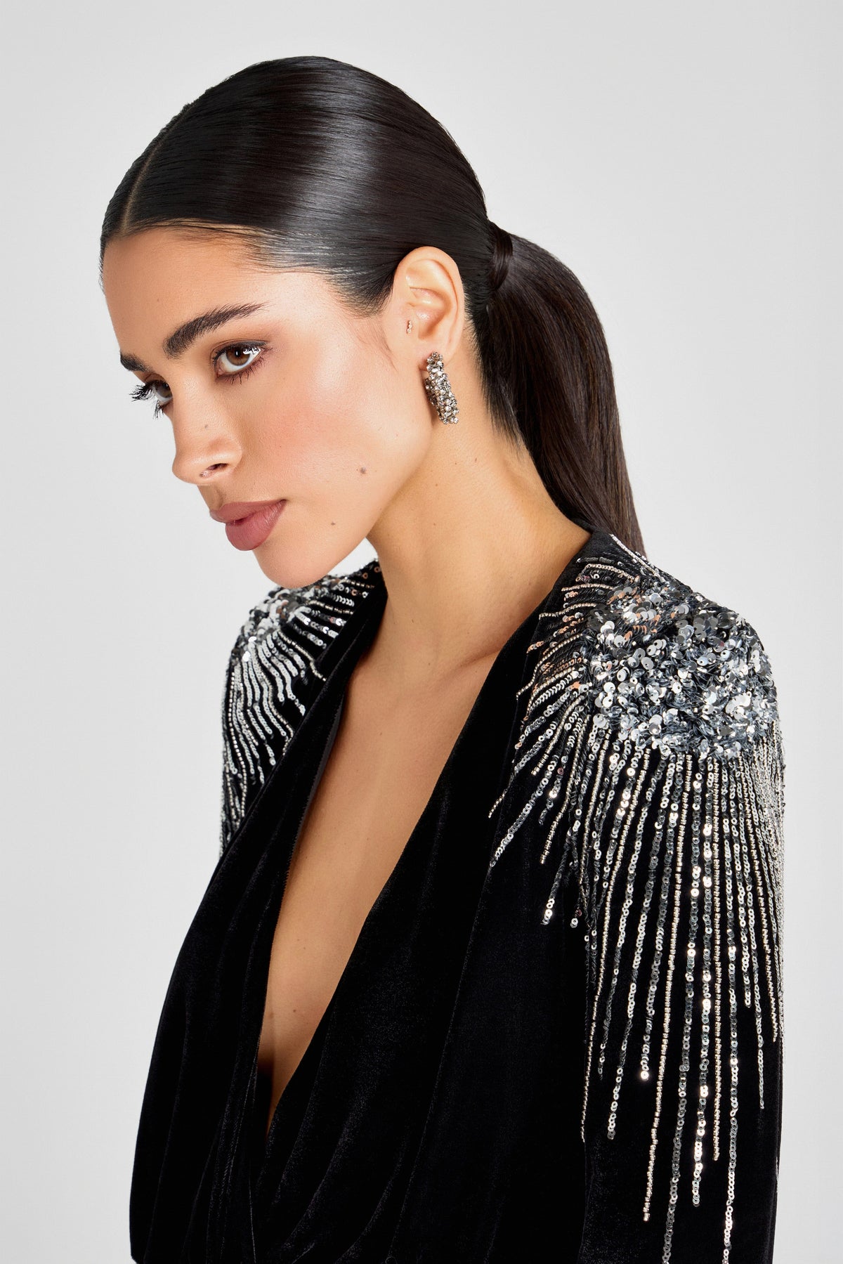 NADINE MERABI Jumpsuits Giselle Black Jumpsuit