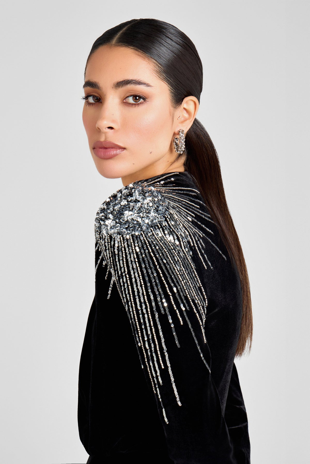 NADINE MERABI Jumpsuits Giselle Black Jumpsuit