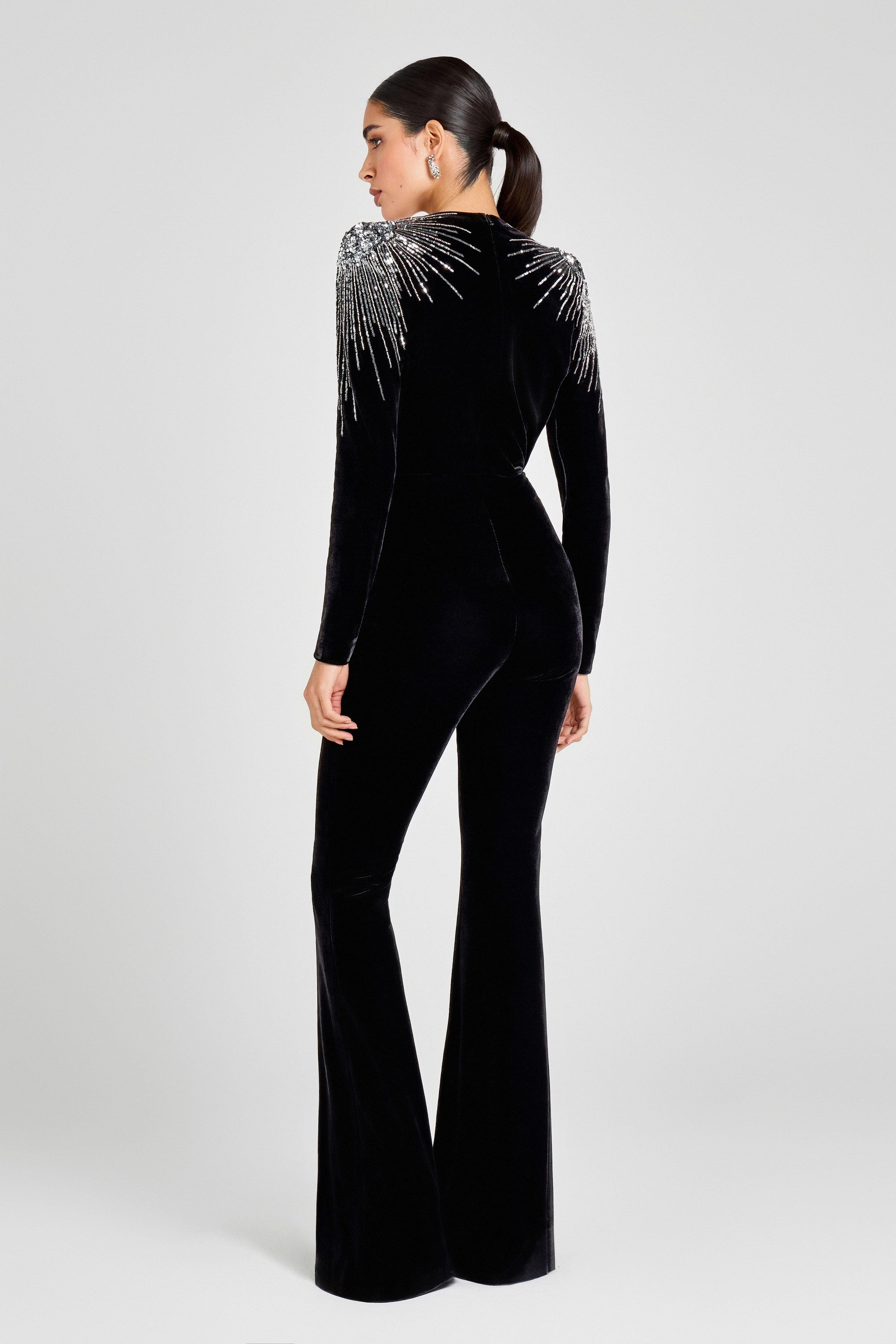 NADINE MERABI Jumpsuits Giselle Black Jumpsuit