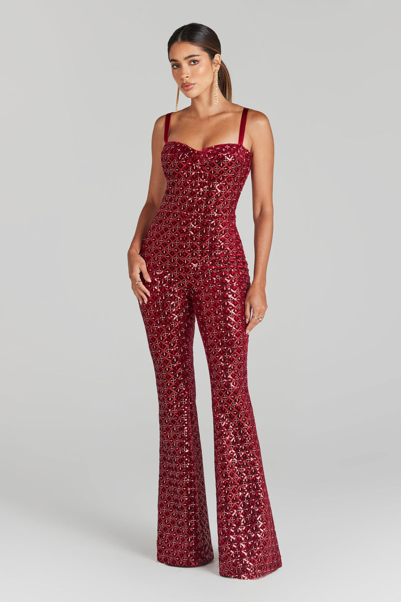 Hailey Red Jumpsuit