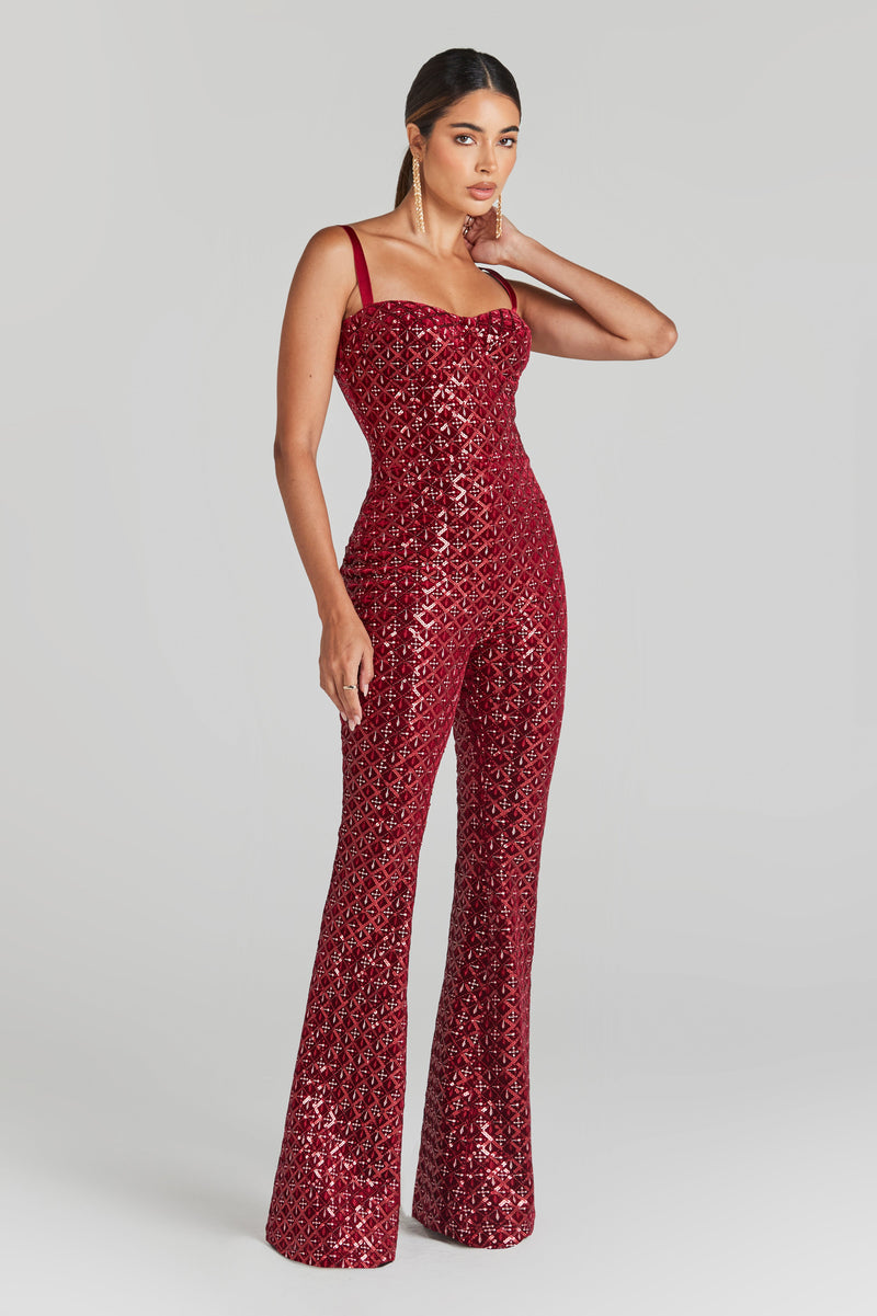 Hailey Red Jumpsuit