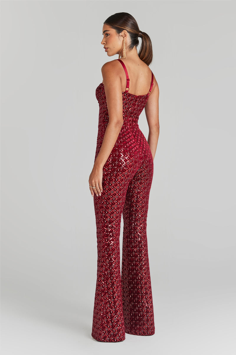 Hailey Red Jumpsuit