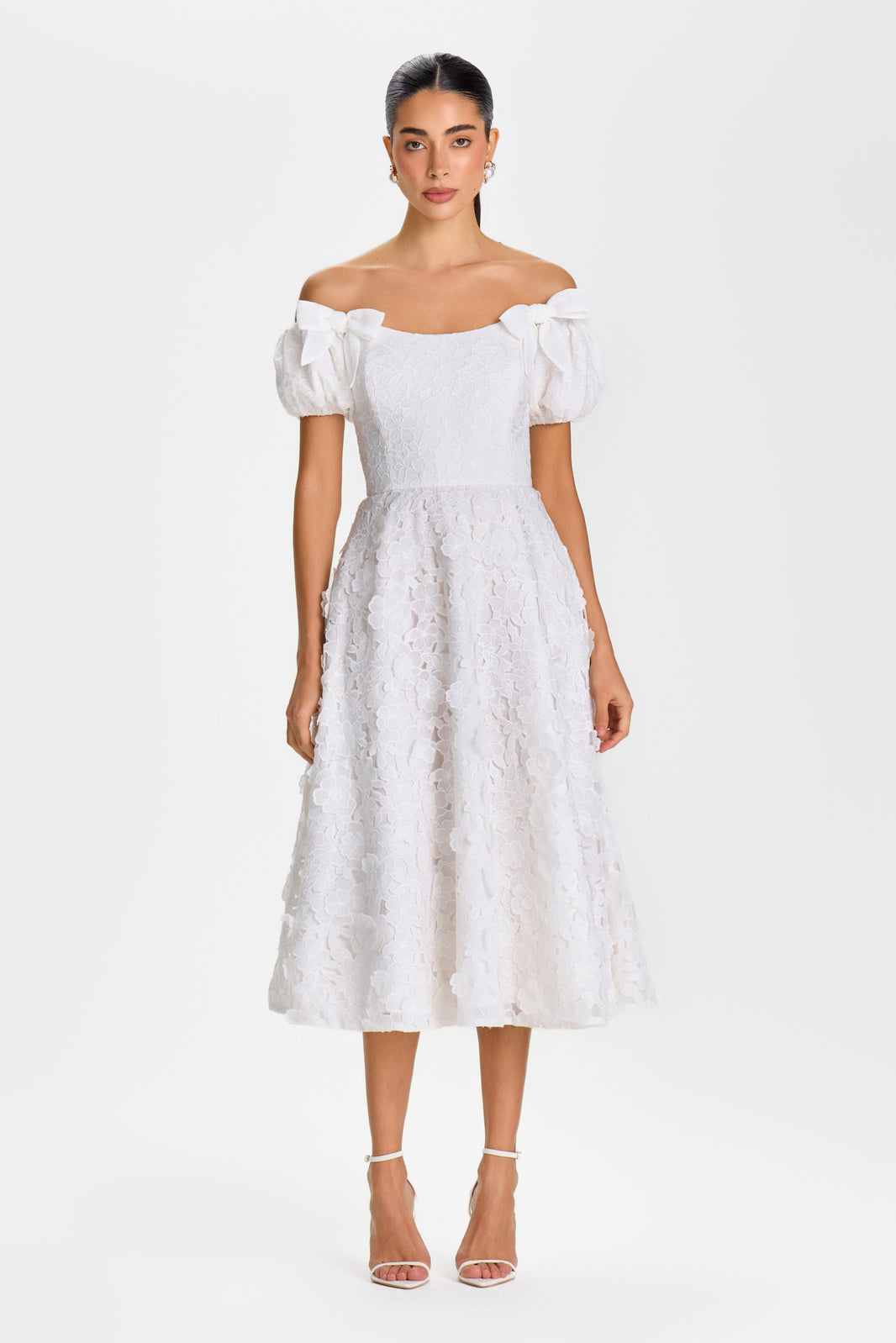 MIDI Dresses HANNAH WHITE DRESS