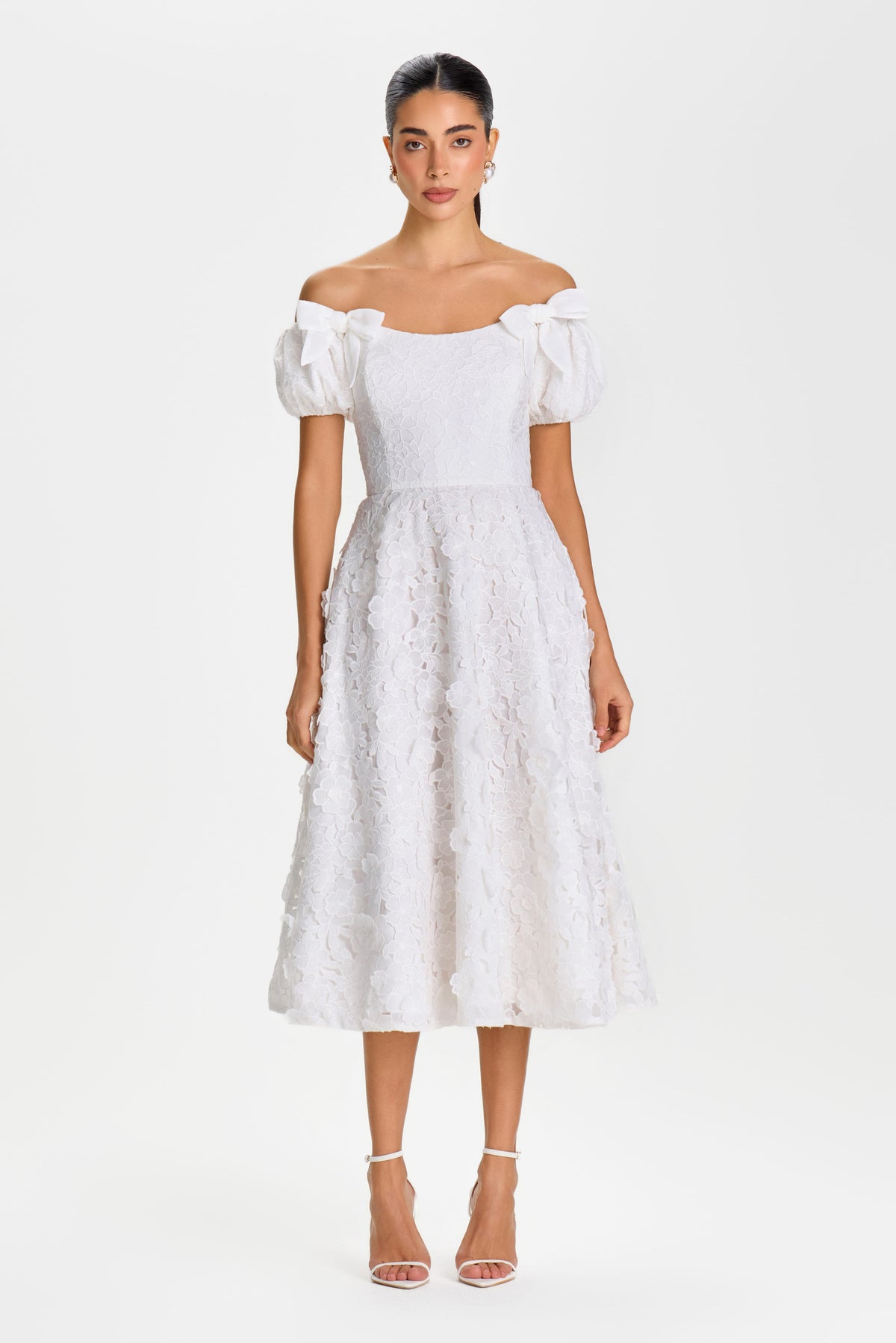 MIDI Dresses HANNAH WHITE DRESS