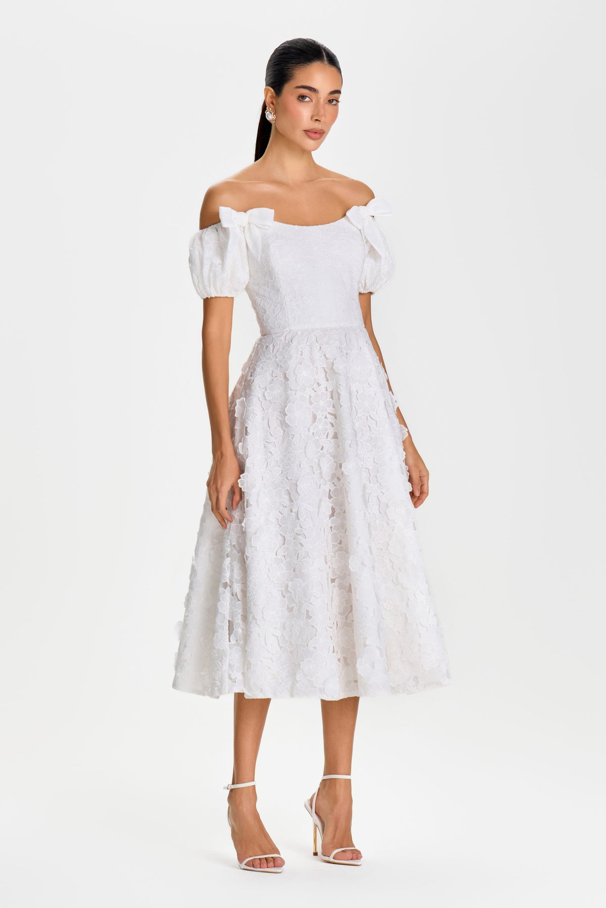 MIDI Dresses HANNAH WHITE DRESS