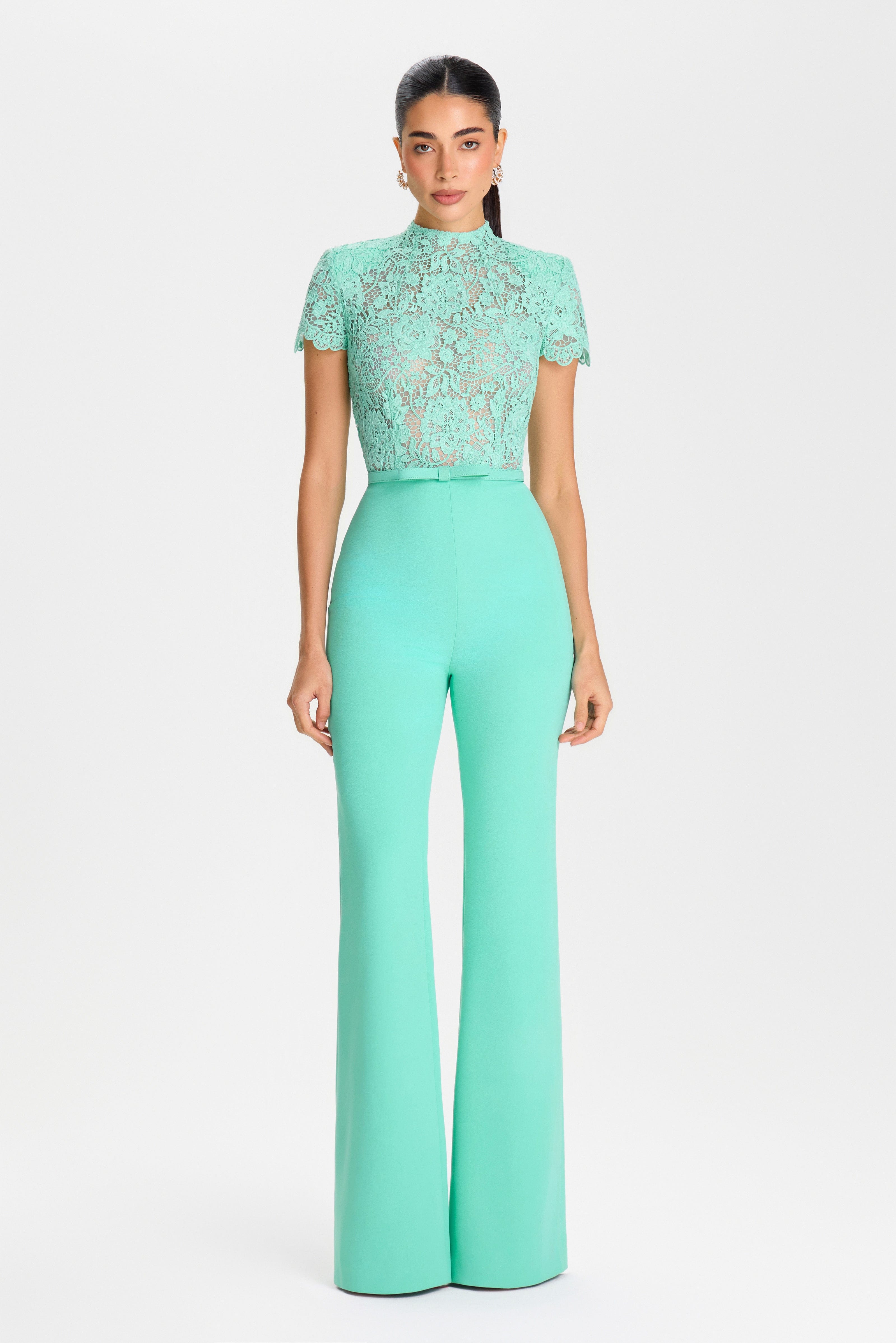 Hattie Mint Jumpsuit | NADINE MERABI