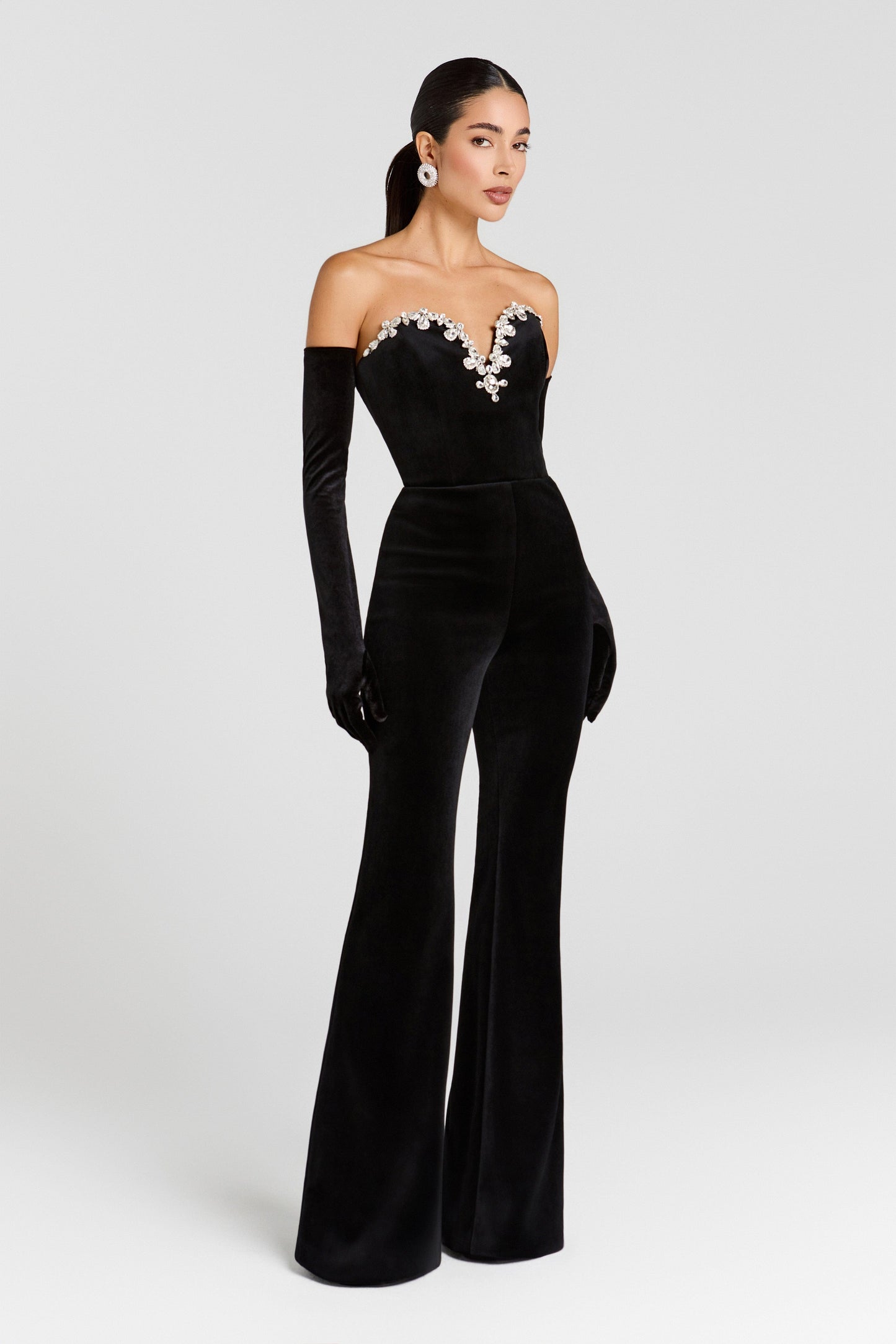 NADINE MERABI Jumpsuits Ines Black Jumpsuit