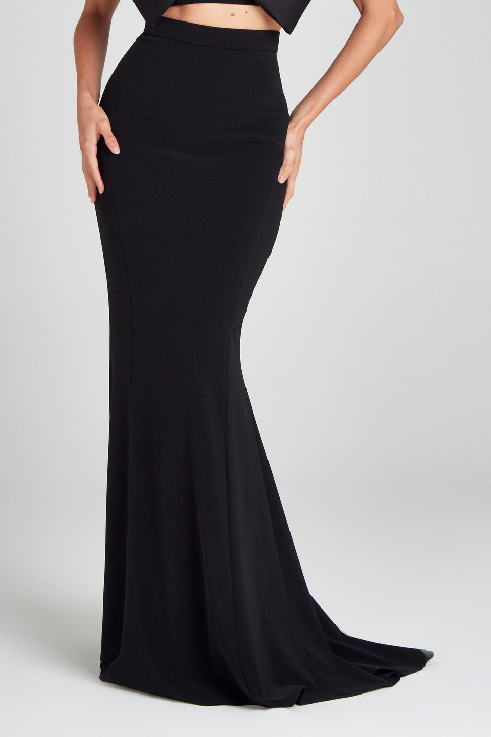 NADINE MERABI Skirts Carolina Black Maxi Skirt