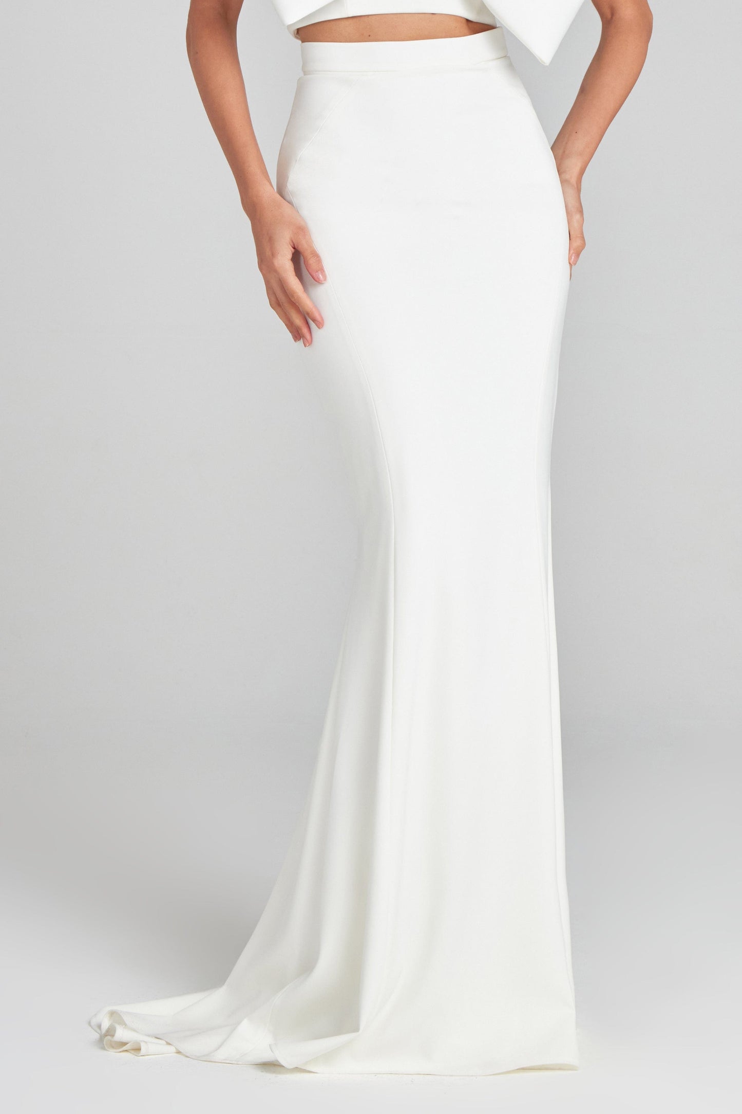NADINE MERABI Skirts Carolina White Maxi Skirt