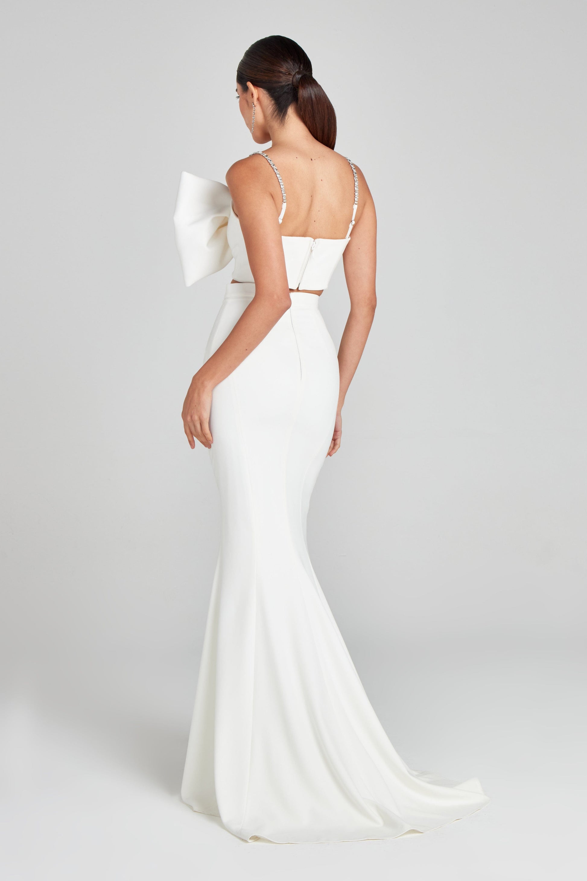 NADINE MERABI Skirts Carolina White Maxi Skirt