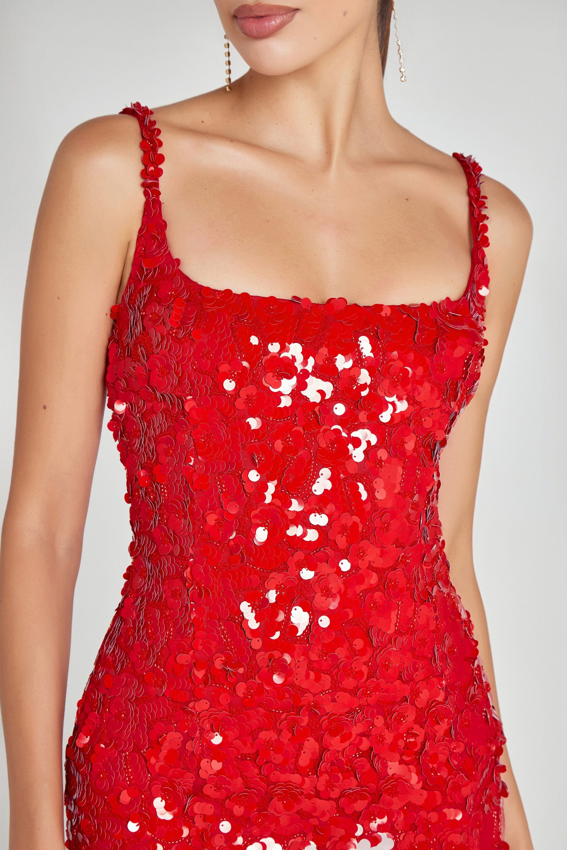 nadine merabi red sequin dress Nadine Merabi Sequin Mini Dress