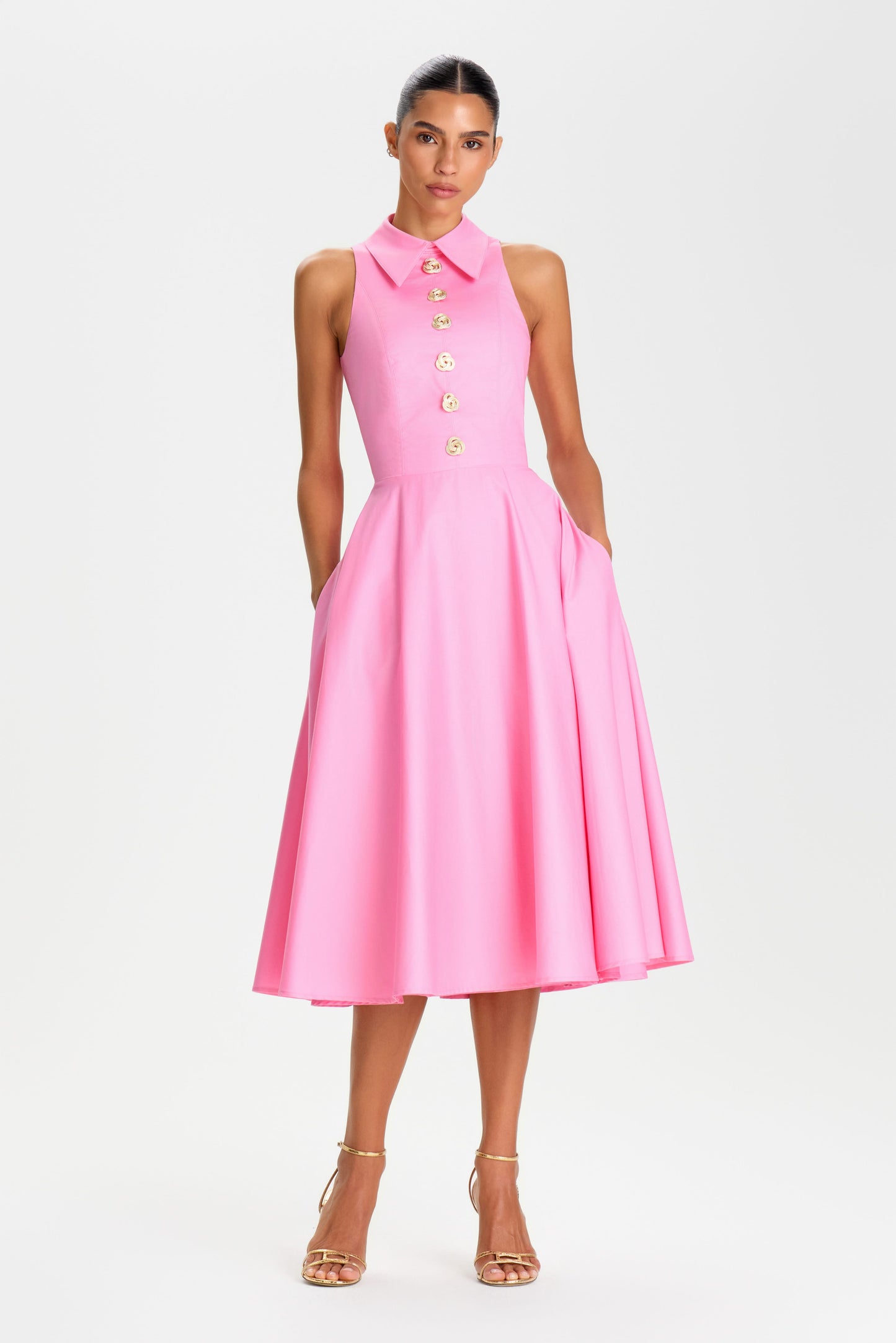 MIDI Dresses Laura Pink Dress