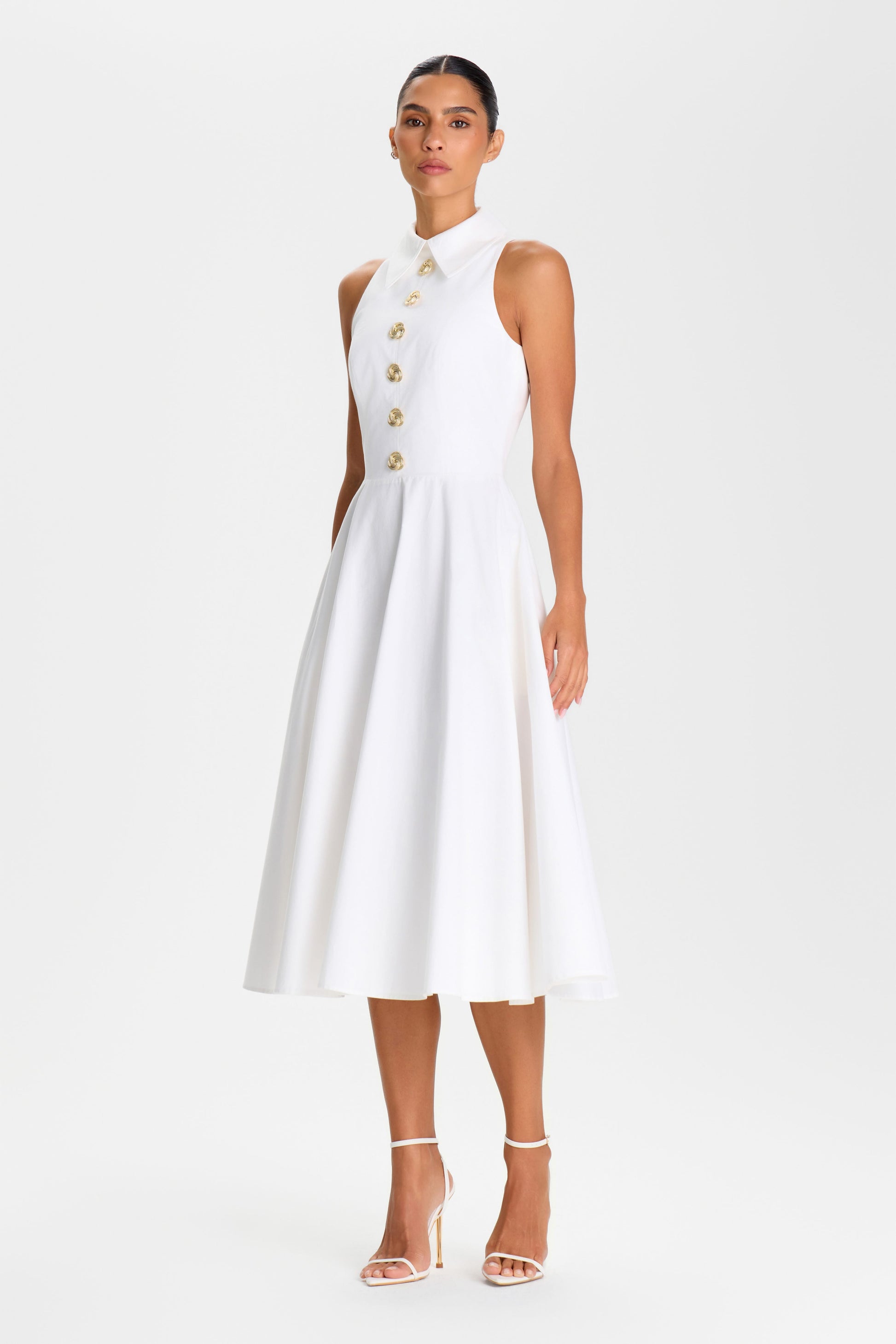 Laura White Dress | NADINE MERABI