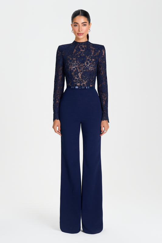 Maddie Navy Jumpsuit