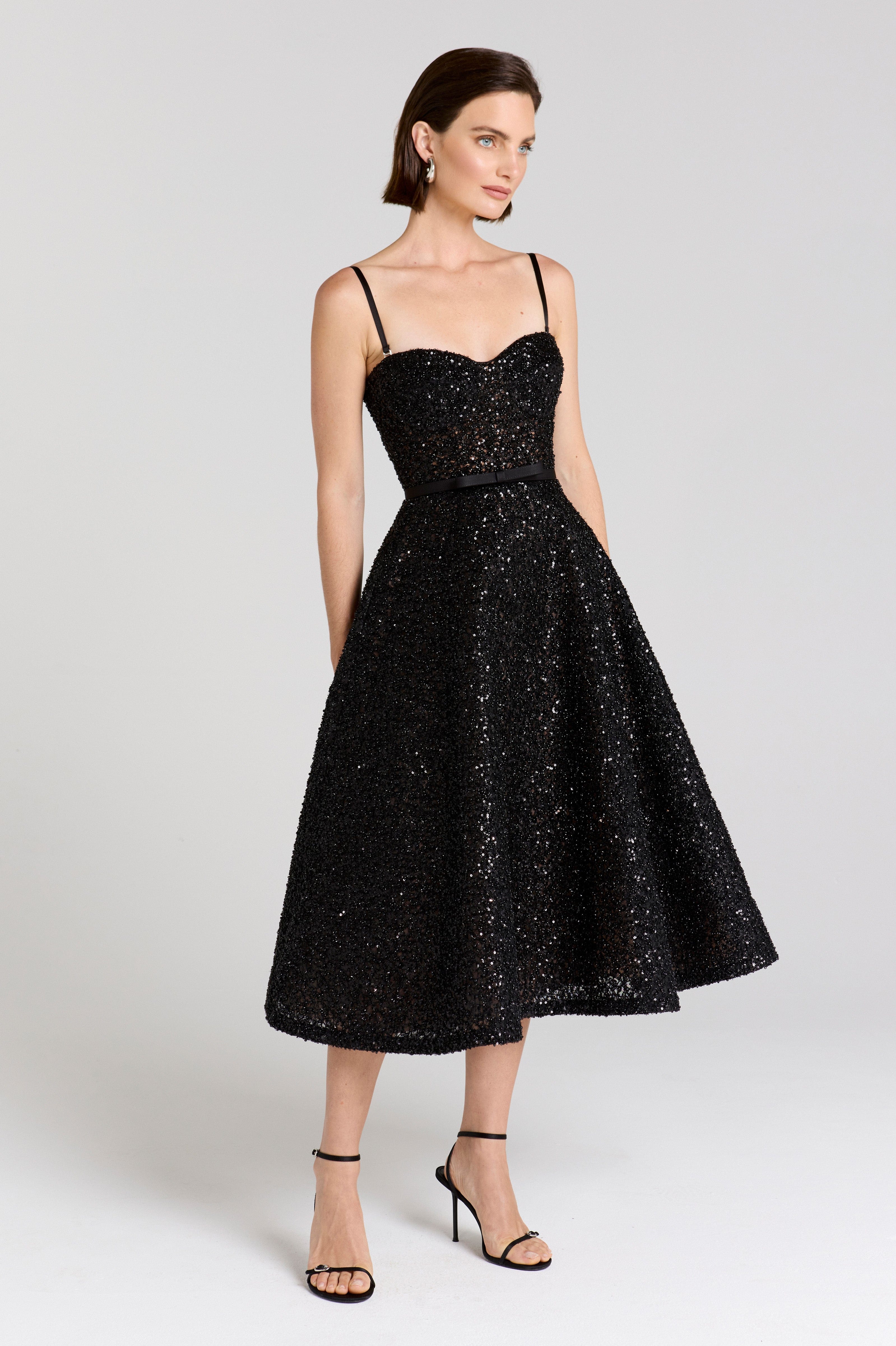 Marilyn Black Dress | NADINE MERABI