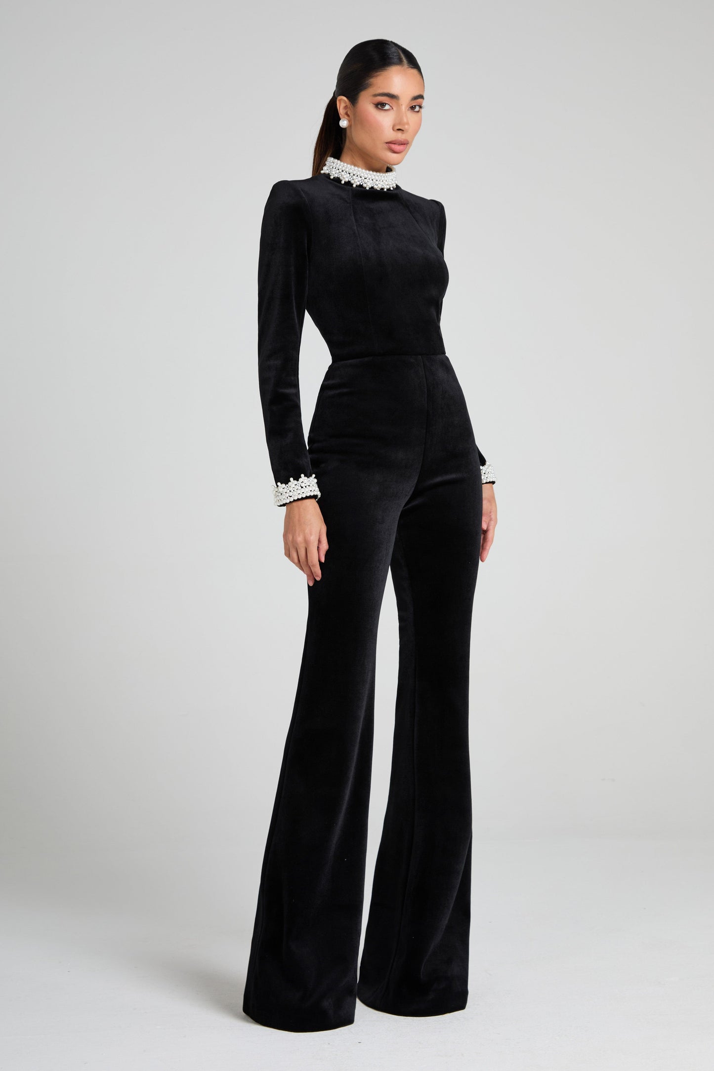 NADINE MERABI Jumpsuits Meghan Black Jumpsuit
