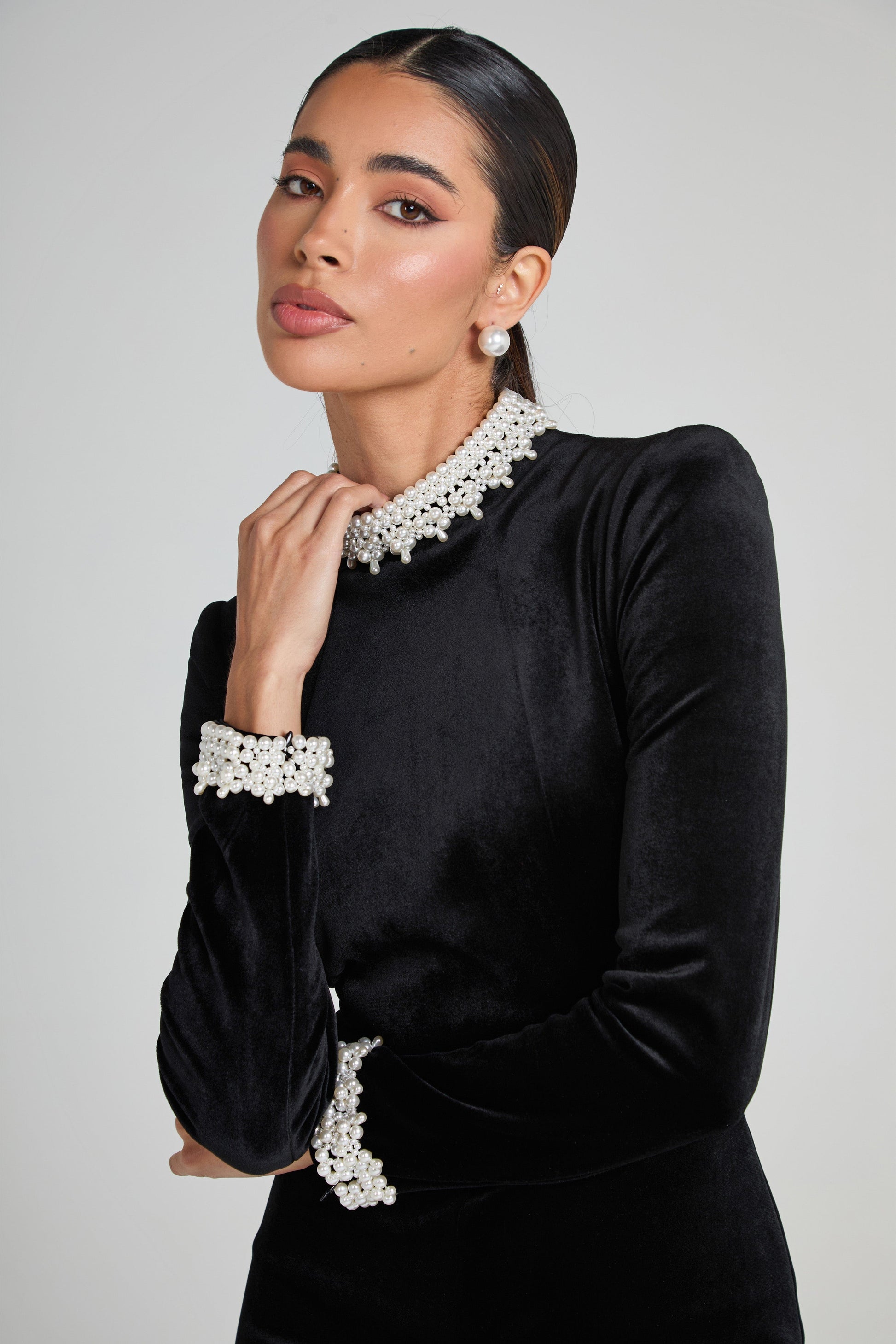 NADINE MERABI Jumpsuits Meghan Black Jumpsuit