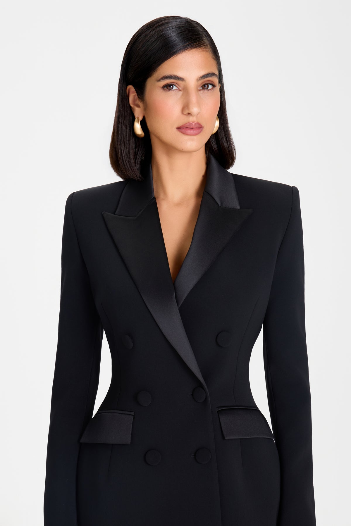 Monica Schwarzes Blazer Kleid