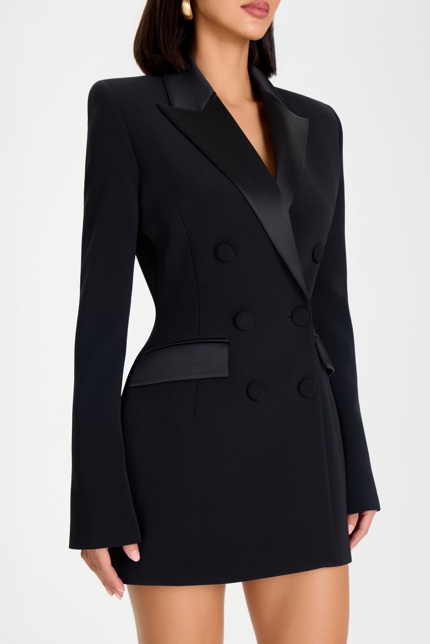 Monica Schwarzes Blazer Kleid