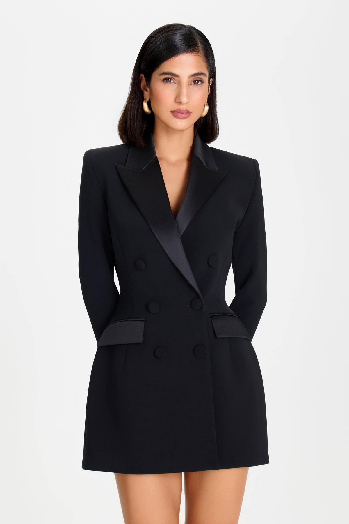 Monica Schwarzes Blazer Kleid