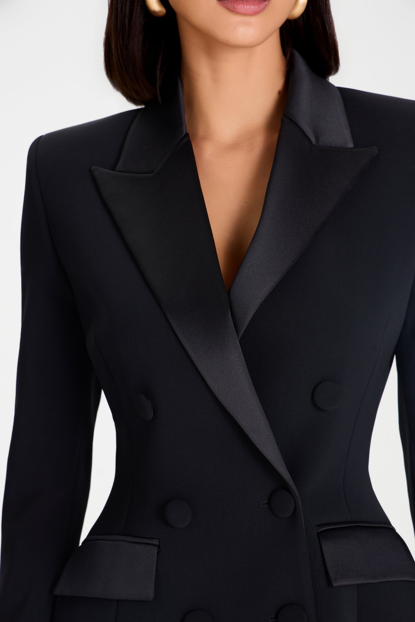 Monica Schwarzes Blazer Kleid