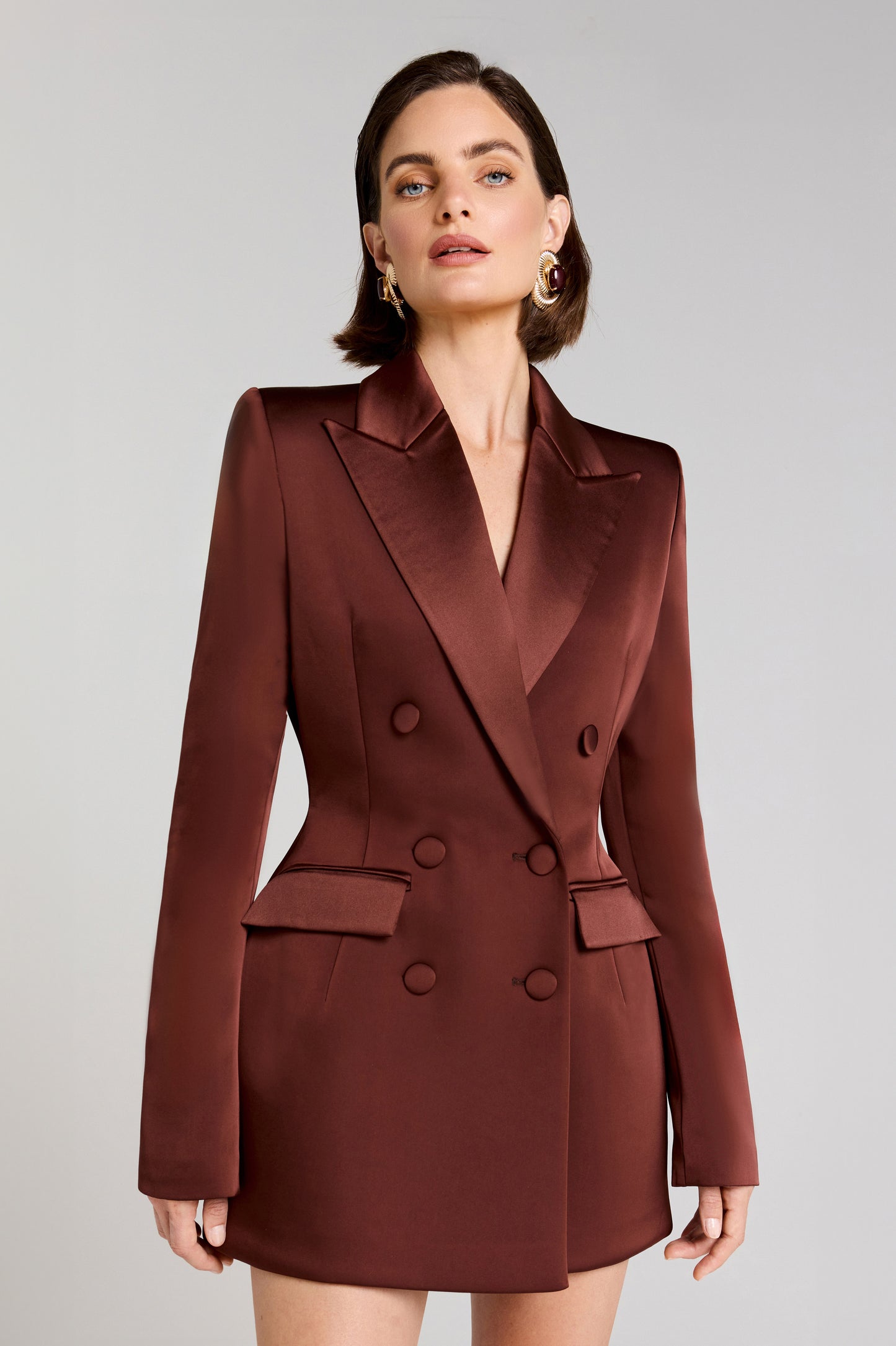 Monica Brown Blazer Dress