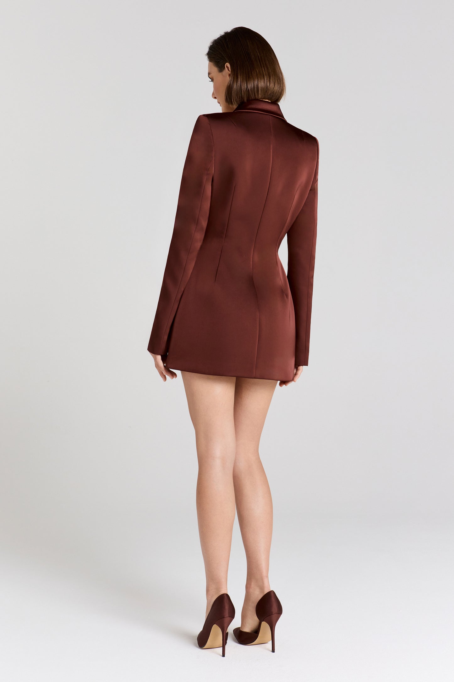Monica Brown Blazer Dress