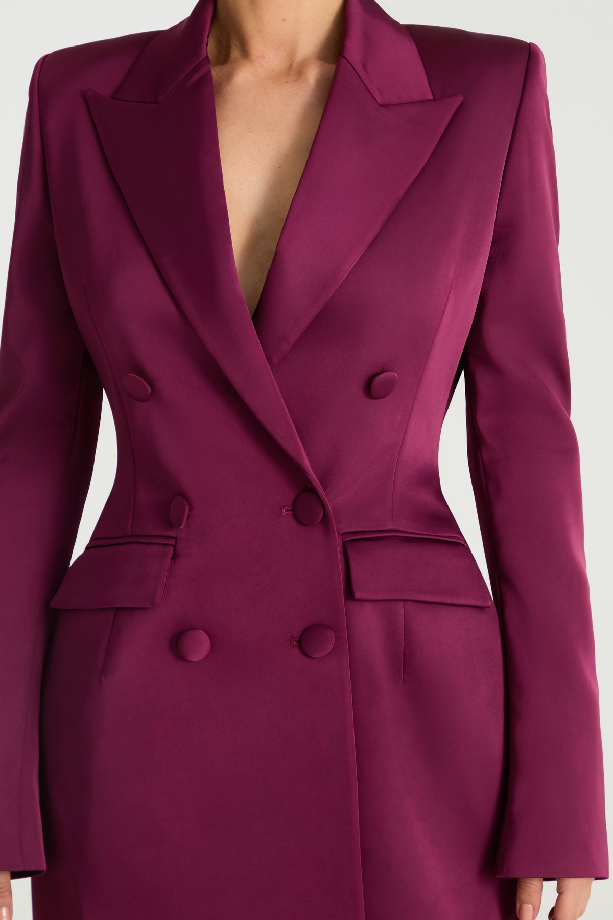 Monica Bordeaux Blazer Kleid