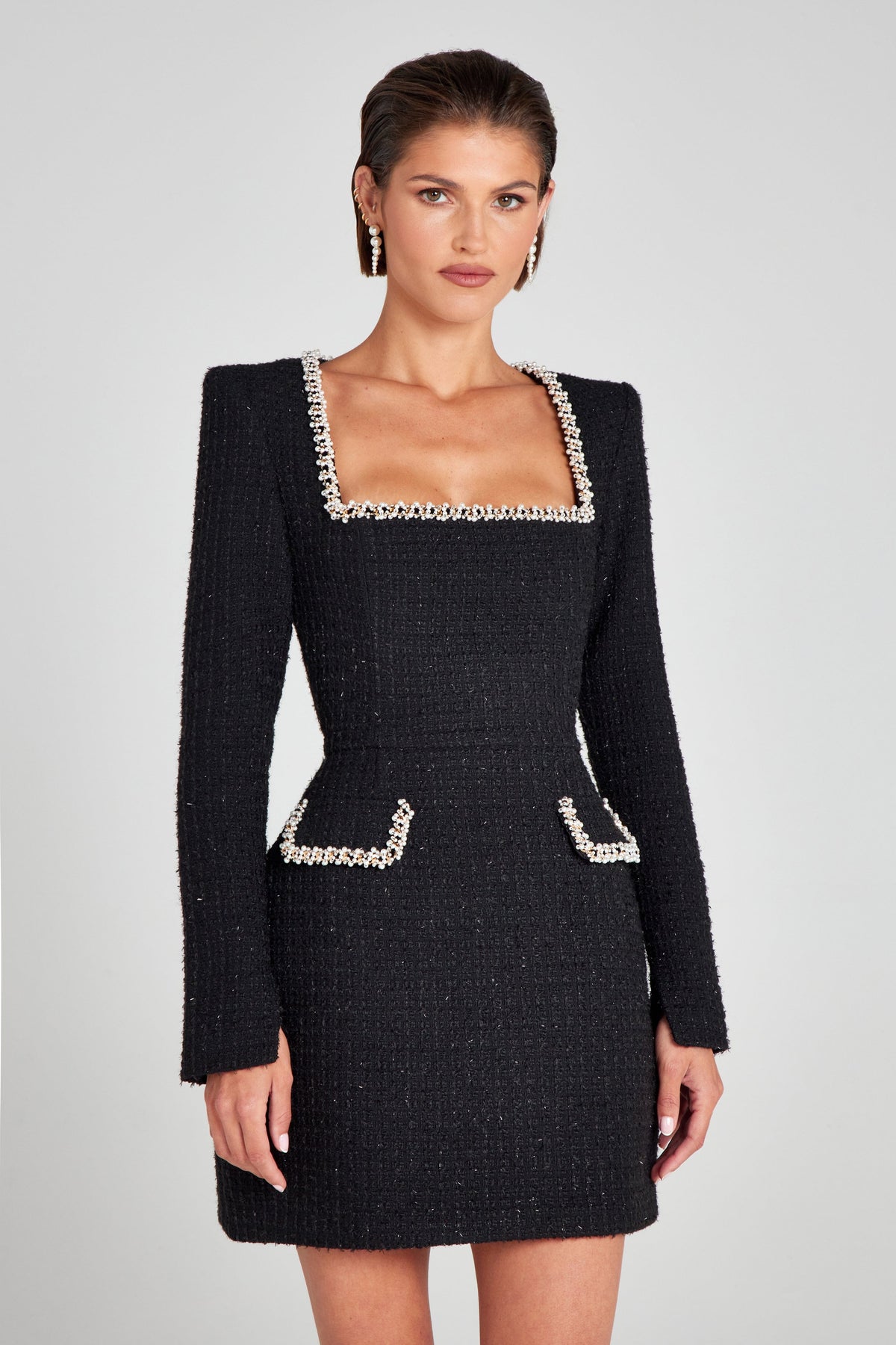 NADINE MERABI Dresses Natalie Black Dress