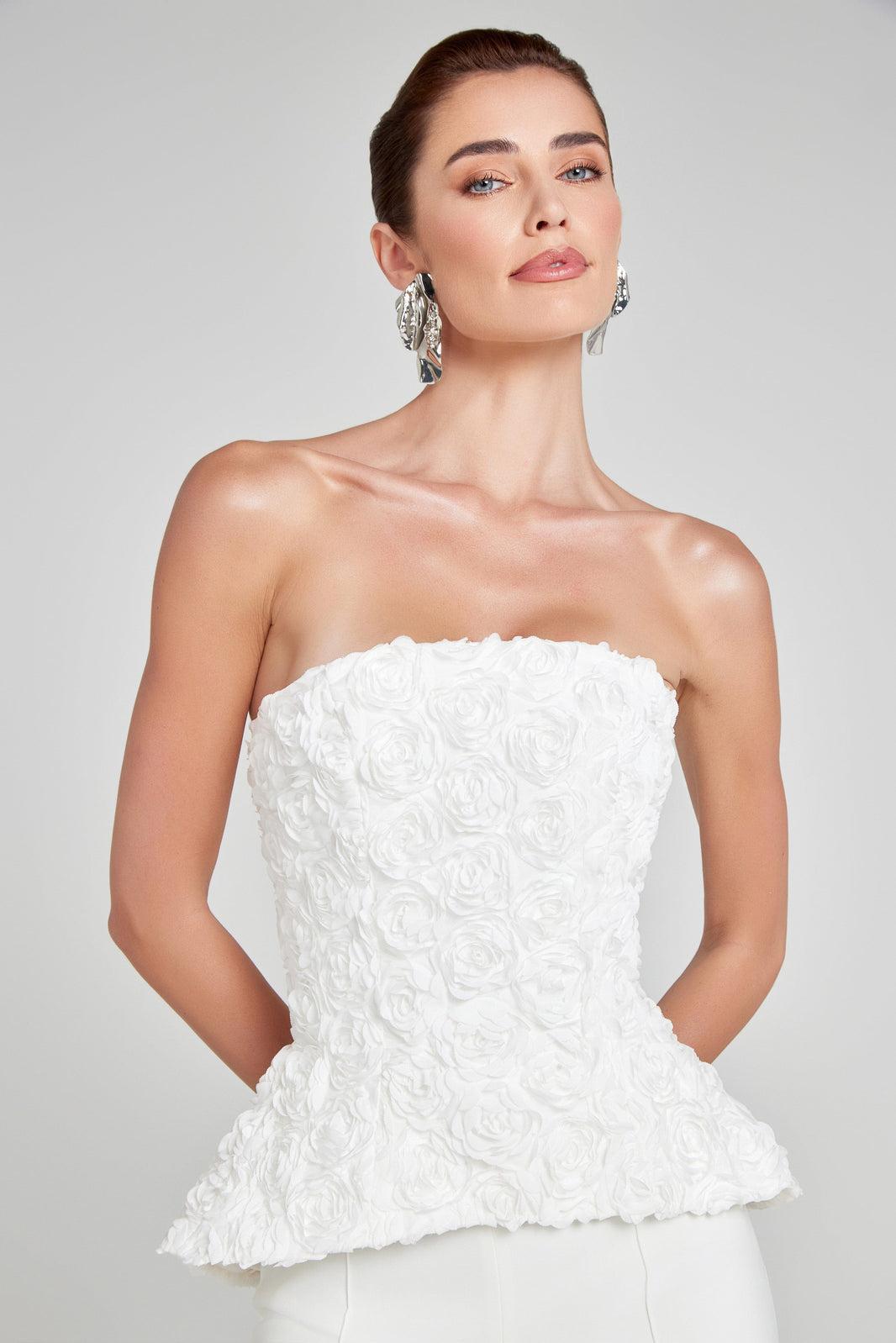 NADINE MERABI Tops Phoebe White Top