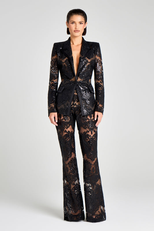 NADINE MERABI Trousers Piper Black Trousers