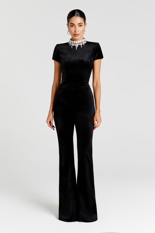 Regan Schwarzer Jumpsuit 