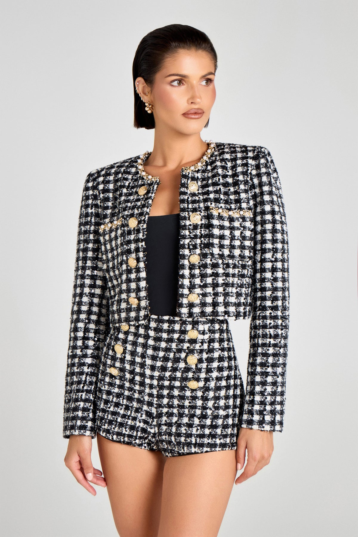 NADINE MERABI Jackets Remy Check Jacket