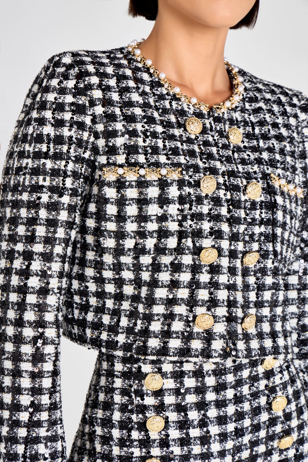 NADINE MERABI Jackets Remy Check Jacket