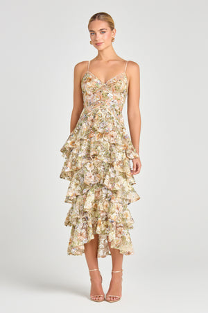 NADINE MERABI Dresses Saffron Floral Dress
