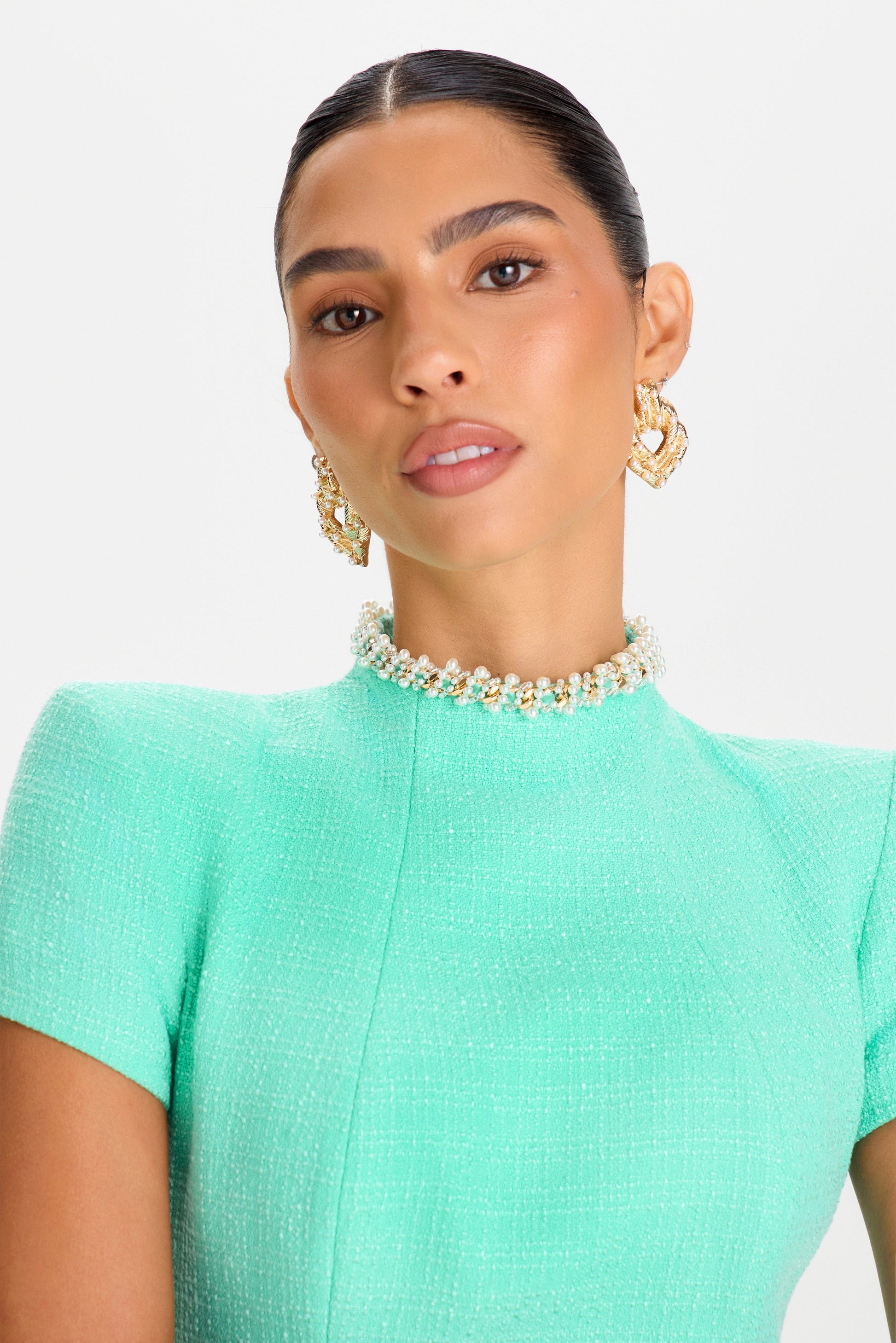 Simone Mint Dress | NADINE MERABI Simone Mint Dress | NADINE MERABI
