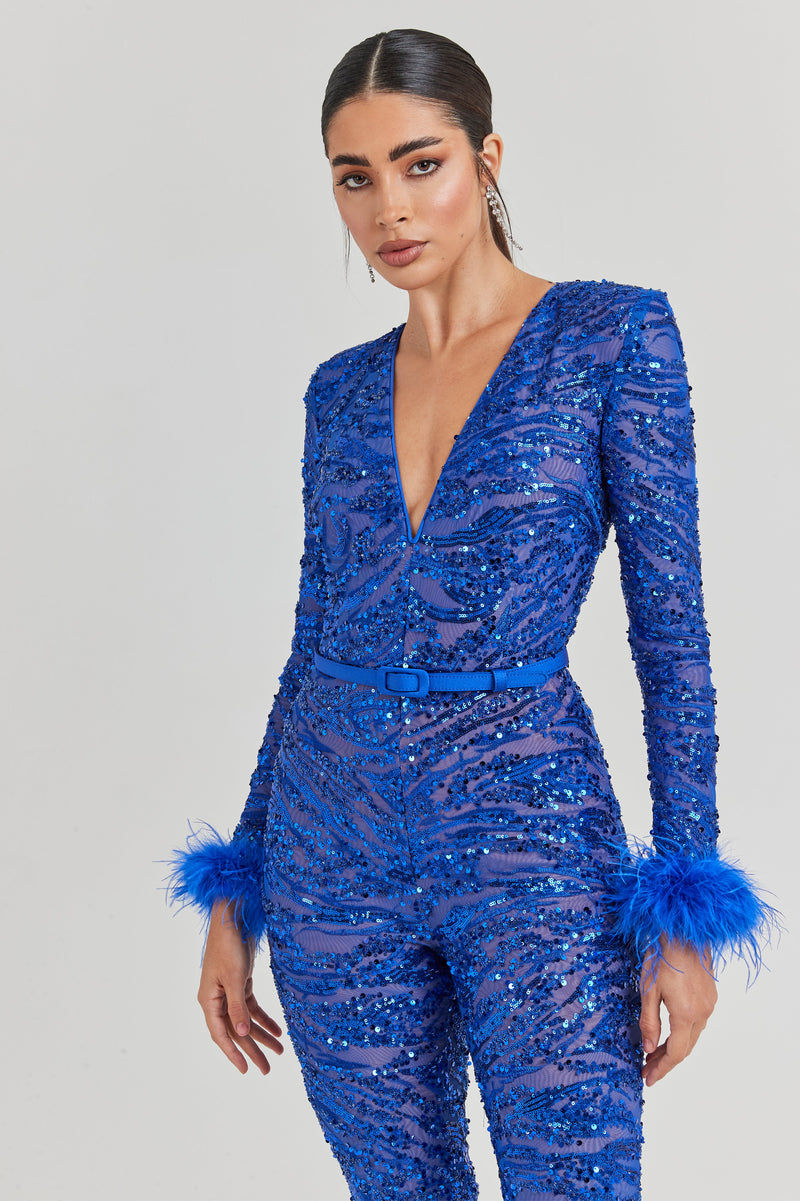 Tia Blue Jumpsuit