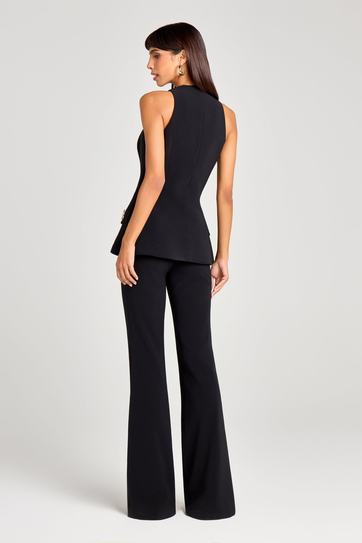 NADINE MERABI Tops Zoe Black Waistcoat