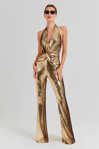 Tianna Gold Jumpsuit