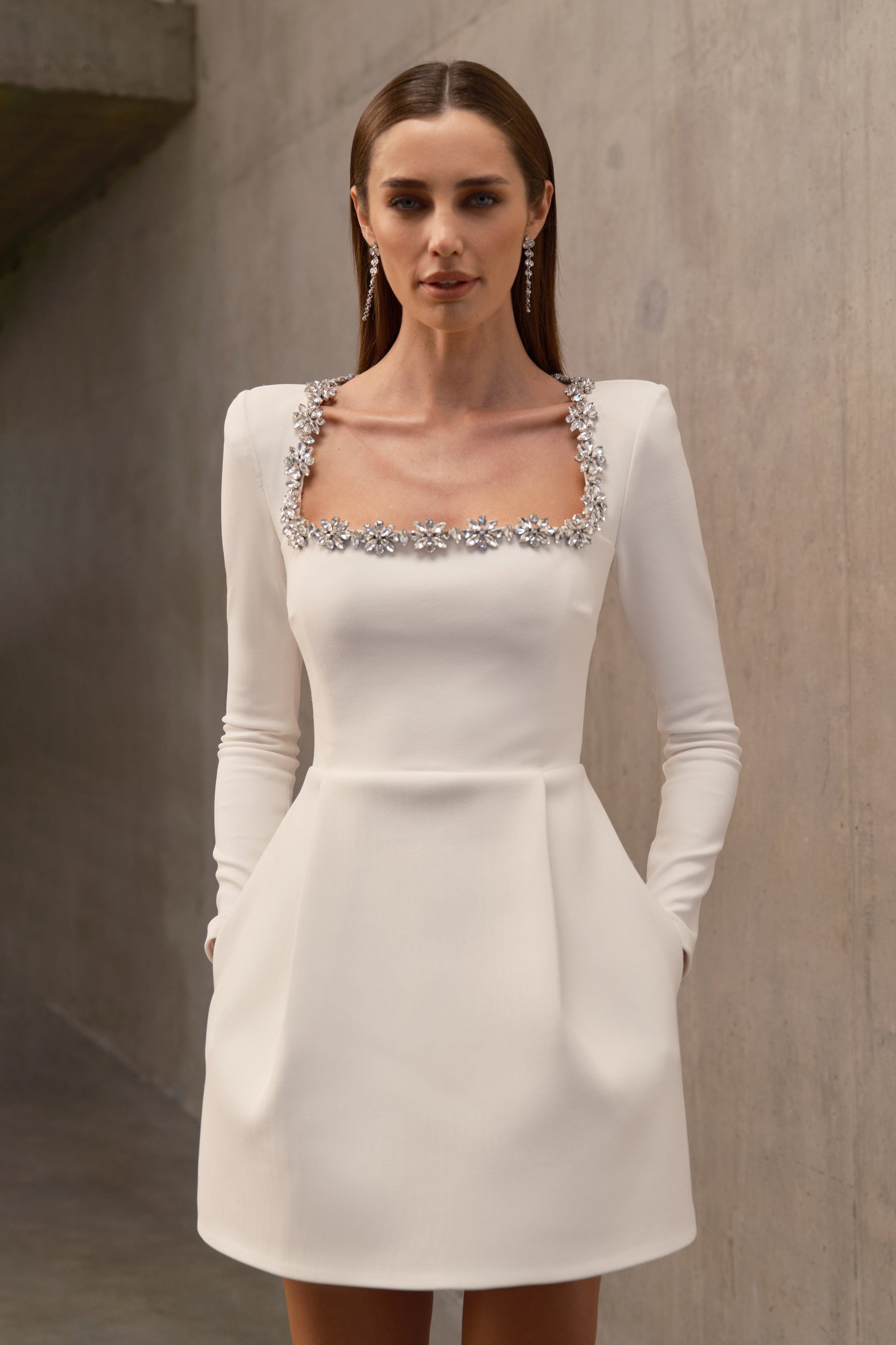 NADINE MERABI Dresses Kimberly White Dress