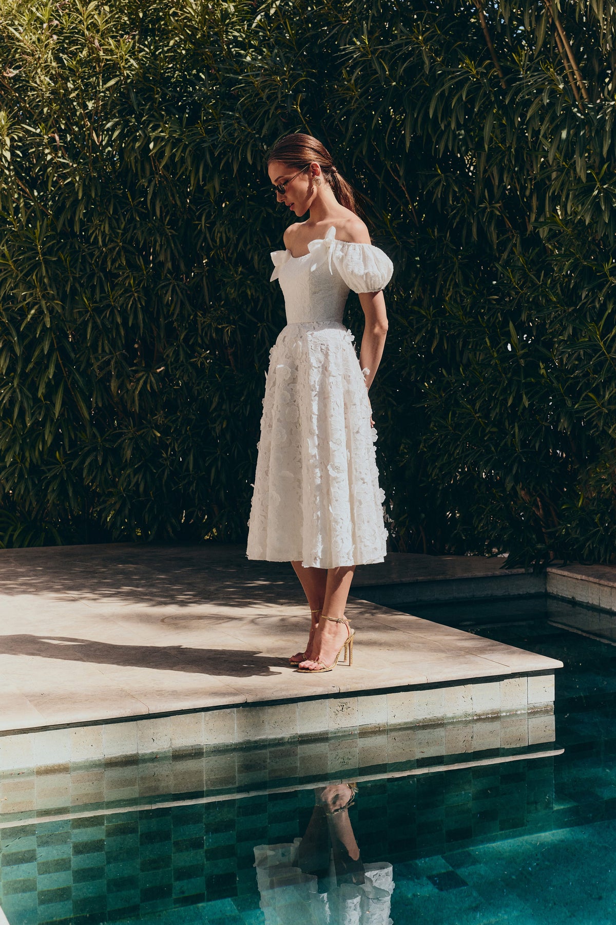 MIDI Dresses HANNAH WHITE DRESS