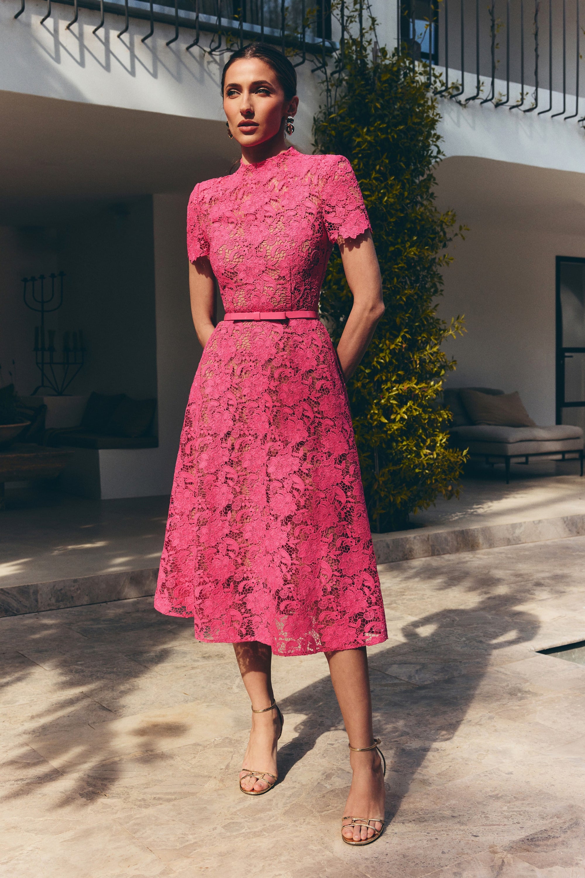 MIDI Dresses KATE PINK DRESS